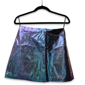 Purple chrome skirt - Forever 21